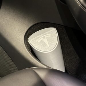 Tesla Cup Holder Trash Can | Mini Car Bin & Organizer image 1