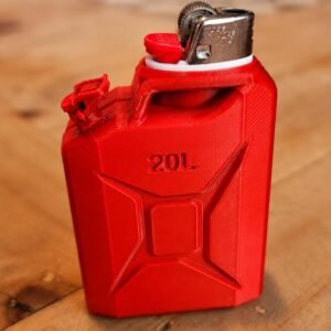 Home Mini Jerry Can Lighter Case | 3D Printed Fuel Can Lighter Holder | EDC Pocket Accessory | Gift for Mechanics & Car Lovers image 1
